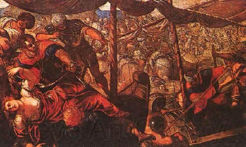 Jacopo Robusti Tintoretto Battle Norge oil painting art